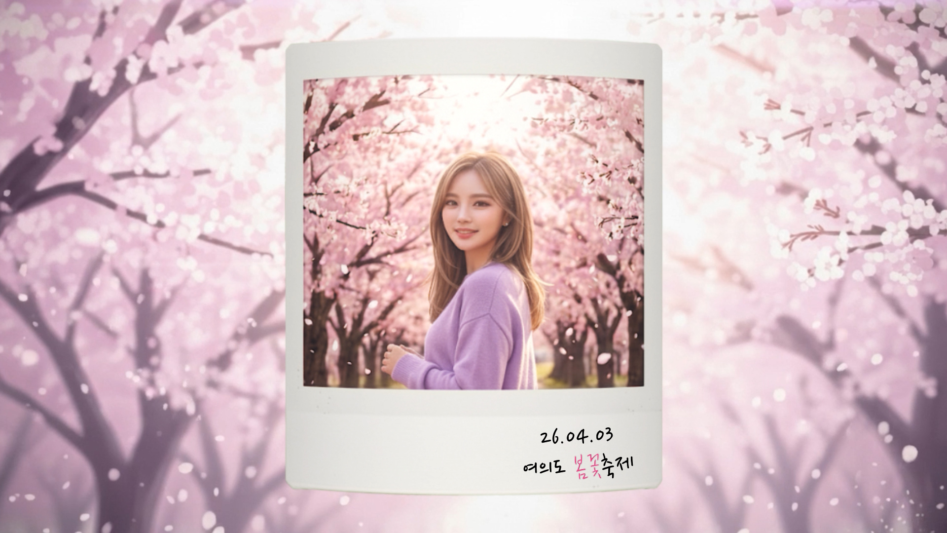 모션그래픽 봄꽃축제